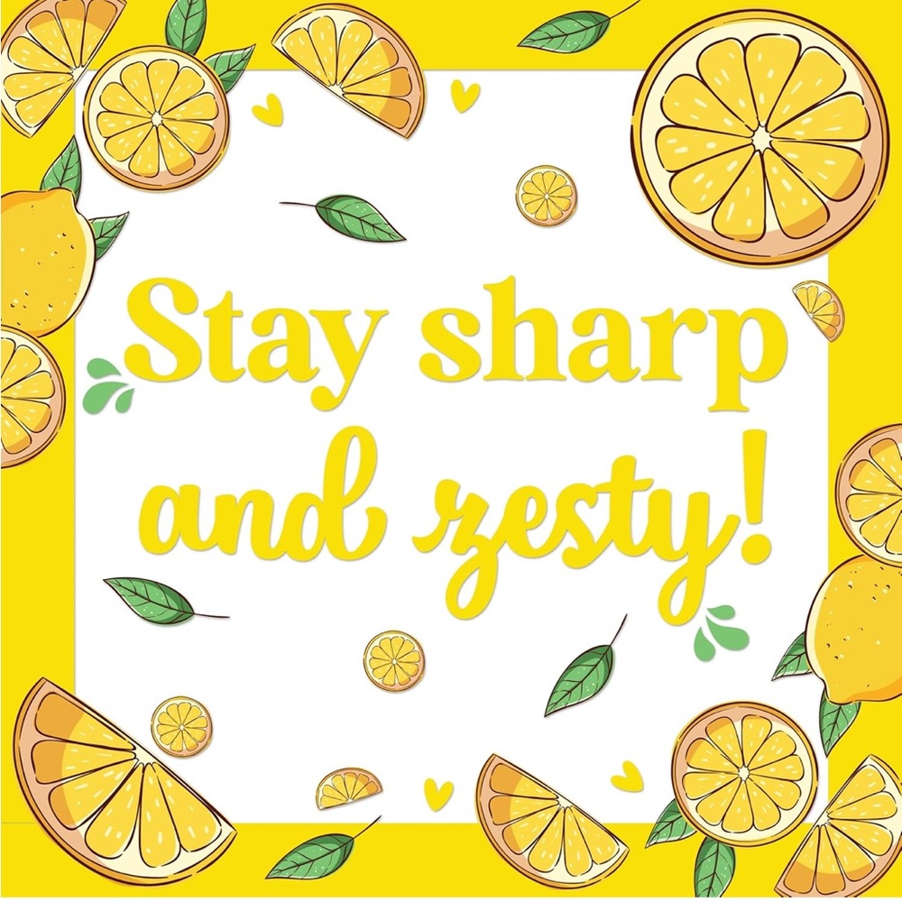 Decorably 64 Pcs Cutouts Lemon Bulletin Board Decorations Set with Borders - Picture 2 of 7
